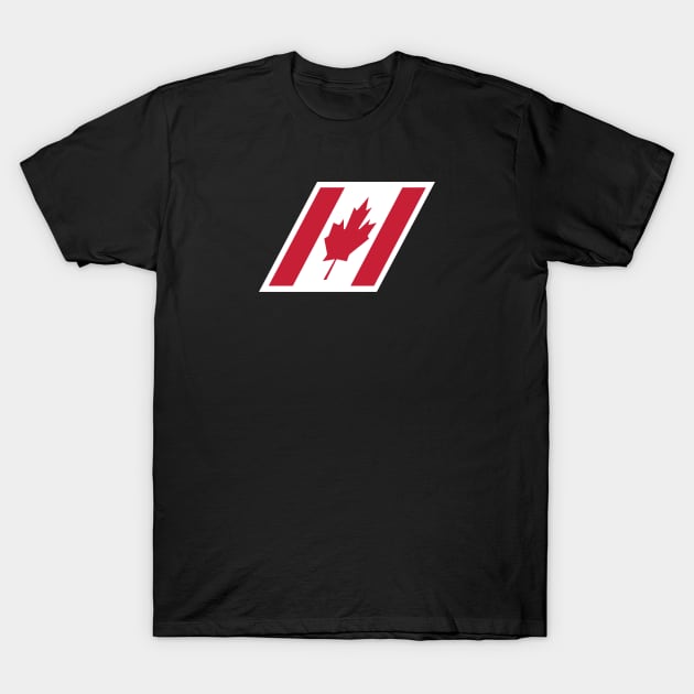 Audi Club North America - TT Cup Style Canadian Flag Rhombus T-Shirt by AudiClubNA